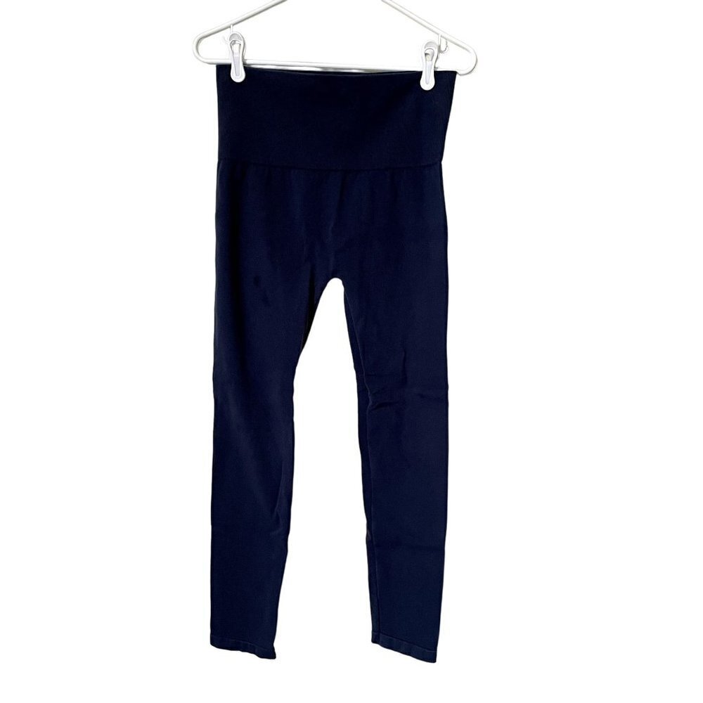 find. blue athleisure comfort leggings cotton ribbed summer warm pants